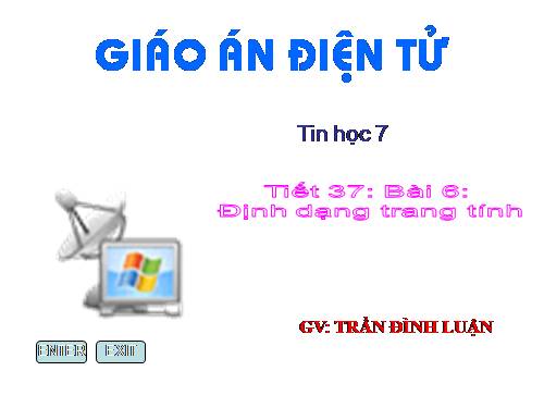 Bài 6. Định dạng trang tính