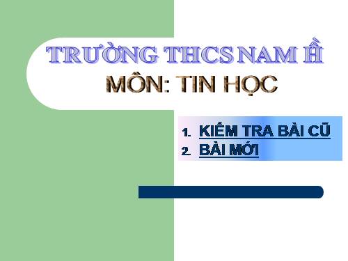 Bài 3. Thực hiện tính toán trên trang tính