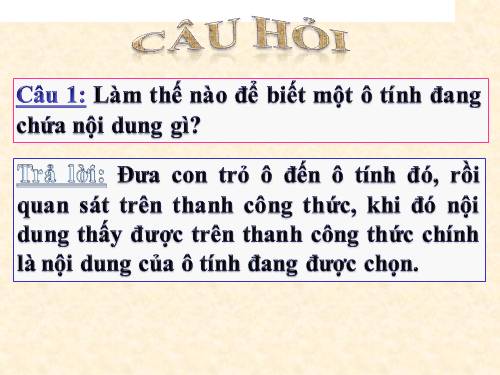 Bài 5. Thao tác với bảng tính