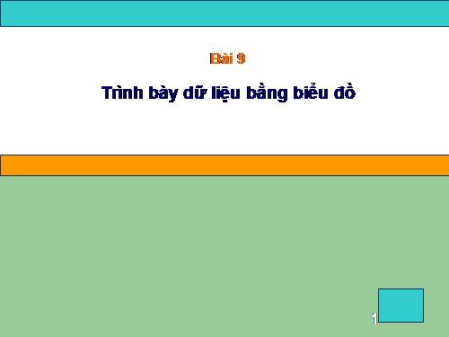 Bài 9. Trình bày dữ liệu bằng biểu đồ