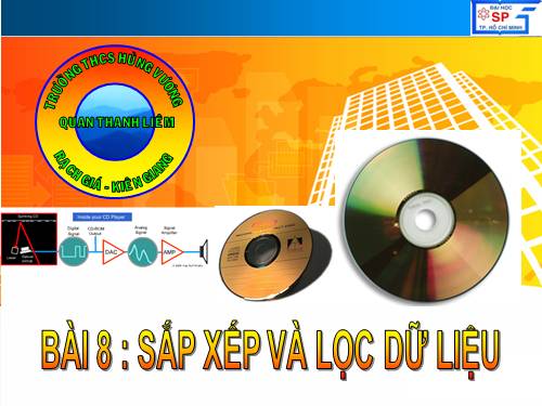 Bài 8. Sắp xếp và lọc dữ liệu