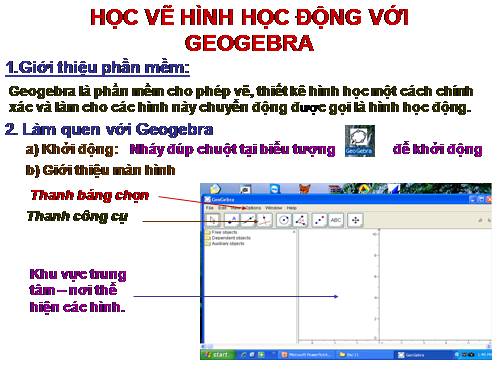 Bài đọc thêm 3. Học vẽ hình hình học động với GeoGebra