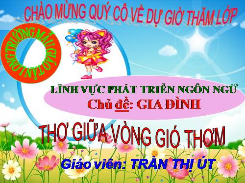 Thơ Giữa vòng gió thơm 5-6 tuổi