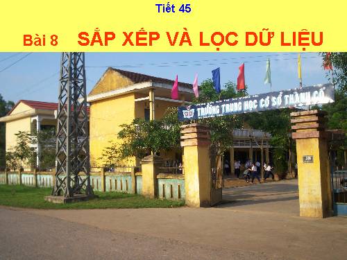 Bài 8. Sắp xếp và lọc dữ liệu