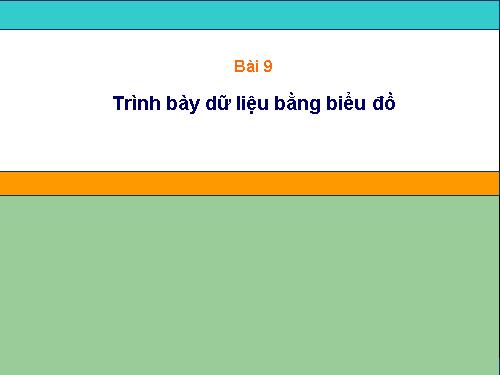 Bài 9. Trình bày dữ liệu bằng biểu đồ