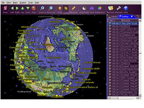 Học địa lý thế giới với EARTH EXPLORER