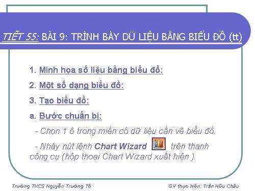 Bài 9. Trình bày dữ liệu bằng biểu đồ