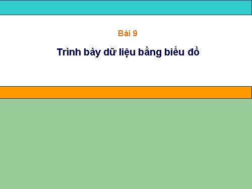 Bài 9. Trình bày dữ liệu bằng biểu đồ