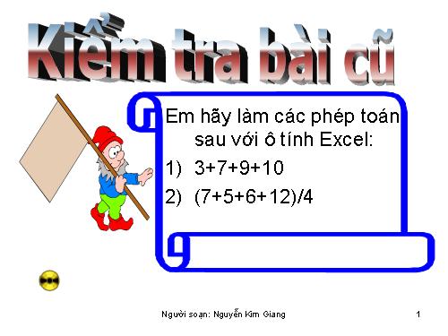 Bài 4. Sử dụng các hàm để tính toán