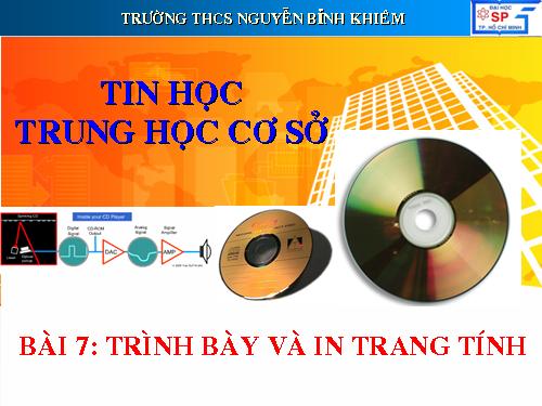 Bài 7. Trình bày và in trang tính