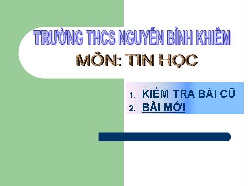 Bài 3. Thực hiện tính toán trên trang tính