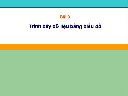 Bài 9. Trình bày dữ liệu bằng biểu đồ