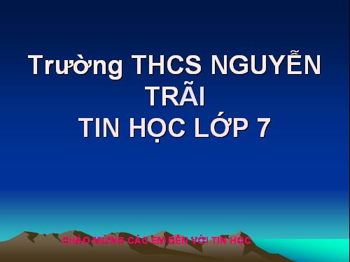 Bài 2. Các thành phần chính và dữ liệu trên trang tính