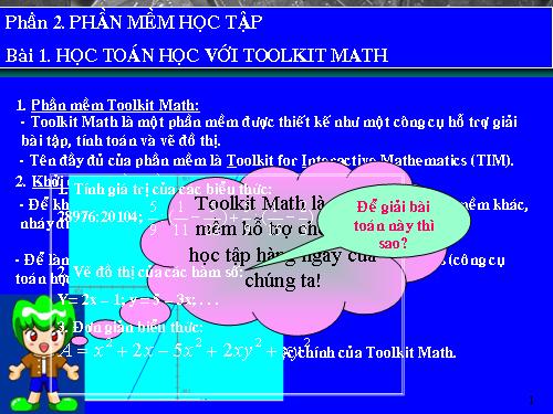 Bài đọc thêm 3. Học Toán với Toolkit Math