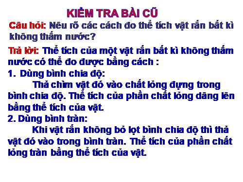 Bài 5. Khối lượng - Đo khối lượng