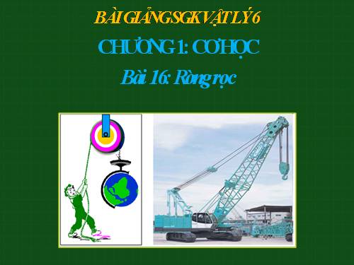 Bài 16. Ròng rọc