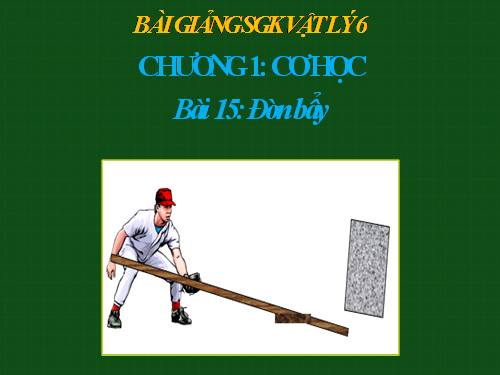 Bài 15. Đòn bẩy