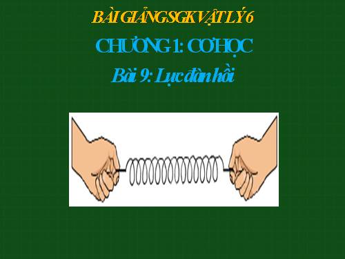 Bài 9. Lực đàn hồi
