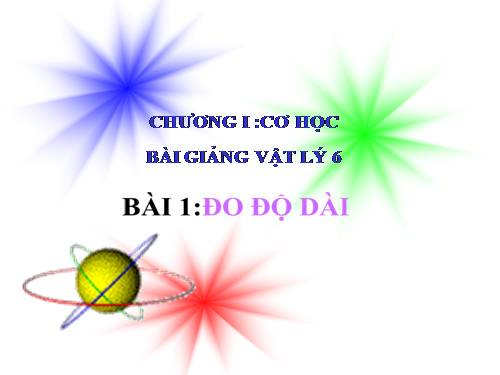 Bài 1. Đo độ dài