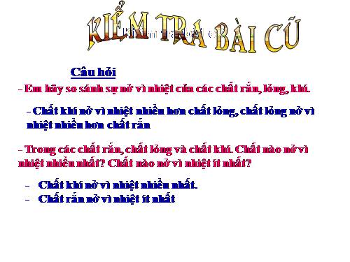 Bài 22. Nhiệt kế - Nhiệt giai