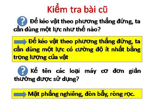 Bài 14. Mặt phẳng nghiêng