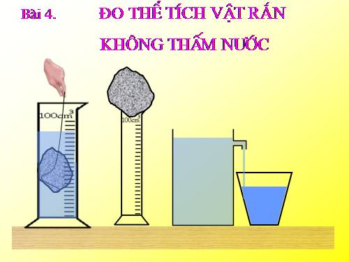 Bài 4. Đo thể tích vật rắn không thấm nước