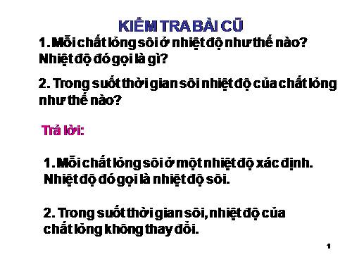 Bài 30. Tổng kết chương II : Nhiệt học