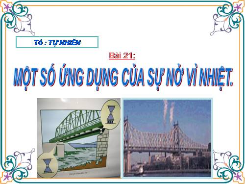 Bài 21. Một số ứng dụng của sự nở vì nhiệt