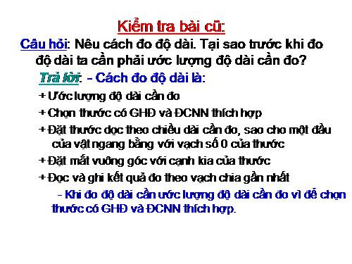 Bài 3. Đo thể tích chất lỏng