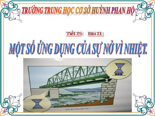 Bài 21. Một số ứng dụng của sự nở vì nhiệt