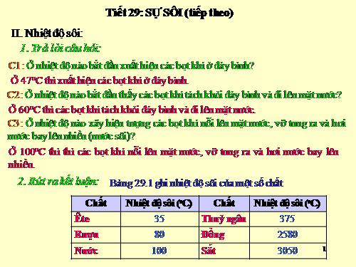 Bài 29. Sự sôi (tiếp theo)