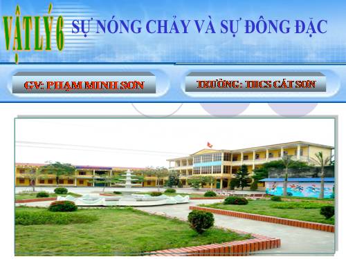 Bài 24. Sự nóng chảy và sự đông đặc