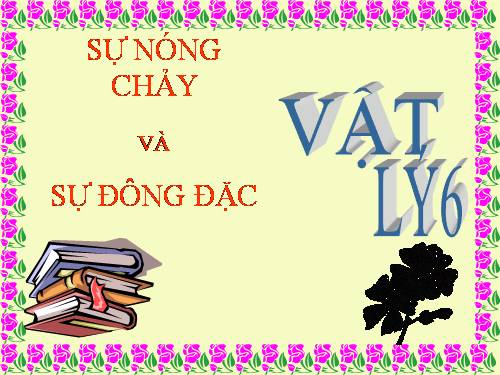 Bài 24. Sự nóng chảy và sự đông đặc