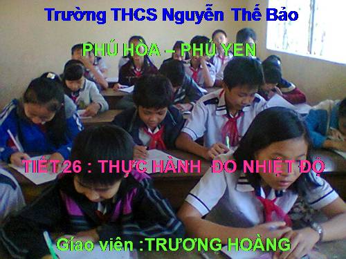 Bài 23. Thực hành đo nhiệt độ