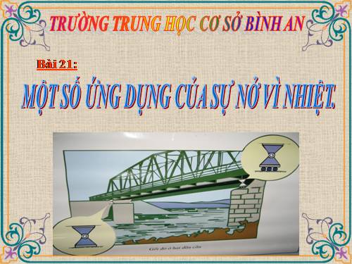 Bài 21. Một số ứng dụng của sự nở vì nhiệt