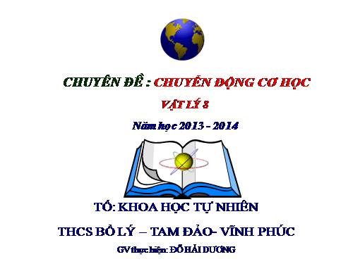 Chuyên đề chuyển động cơ học