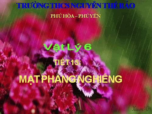 Bài 14. Mặt phẳng nghiêng