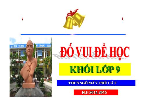 Do vui de hoc - khoi lop 9/2014