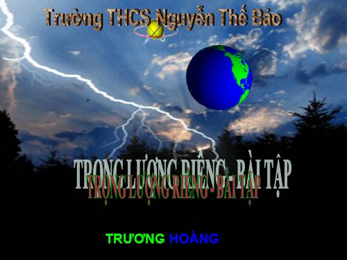 Bài 11. Khối lượng riêng - Trọng lượng riêng