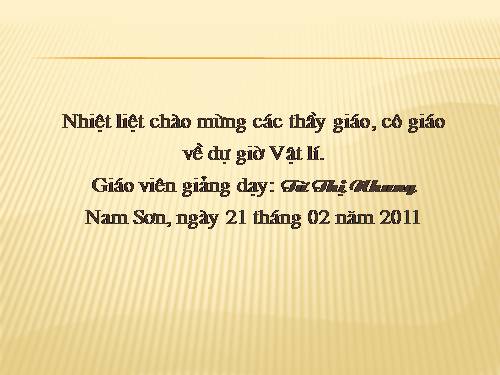 Bài 22. Nhiệt kế - Nhiệt giai