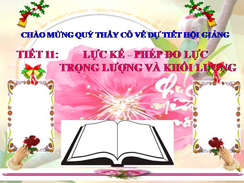 Bài 10. Lực kế - Phép đo lực - Trọng lượng và khối lượng