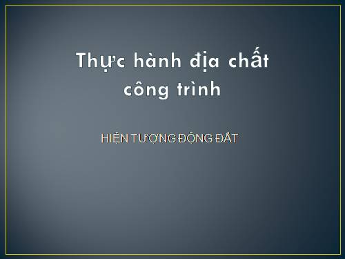 động đất