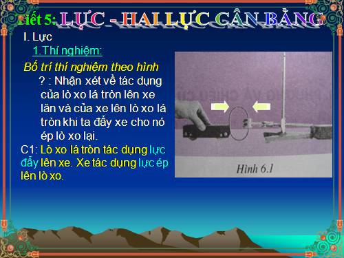 Bài 6. Lực - Hai lực cân bằng