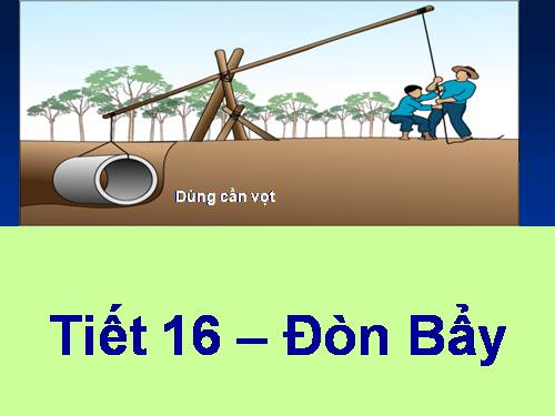Bài 15. Đòn bẩy