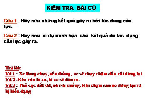 Bài 8. Trọng lực - Đơn vị lực