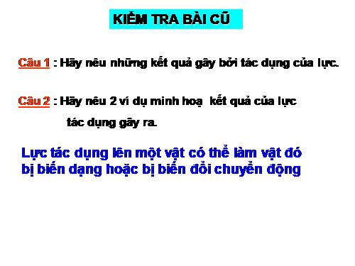 Bài 8. Trọng lực - Đơn vị lực