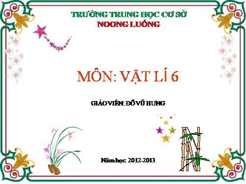 Bài 6. Lực - Hai lực cân bằng