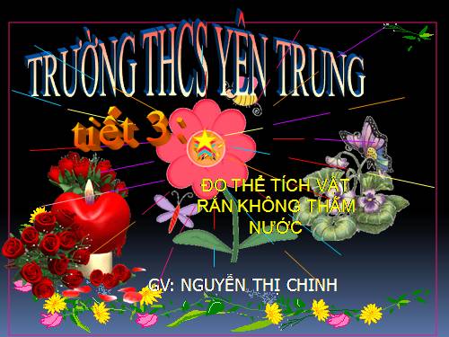 Bài 4. Đo thể tích vật rắn không thấm nước