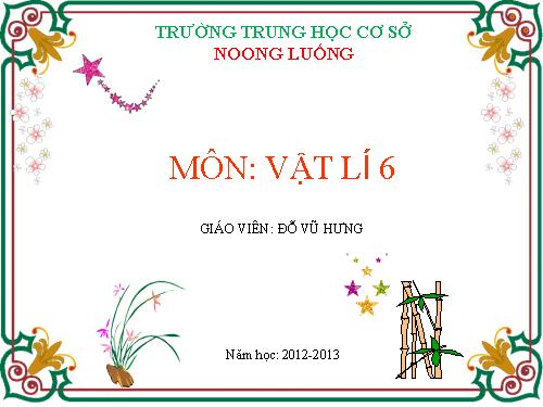 Bài 6. Lực - Hai lực cân bằng