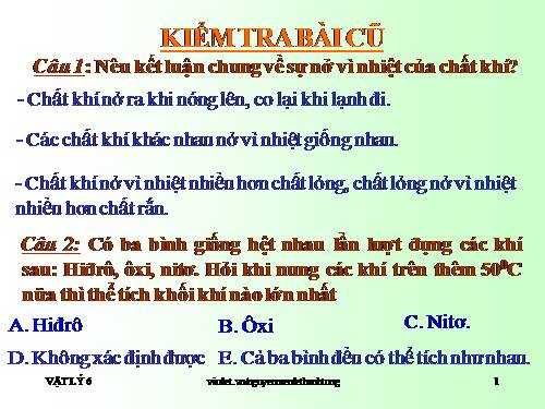 Bài 22. Nhiệt kế - Nhiệt giai